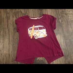 Roxy girl split back shirt